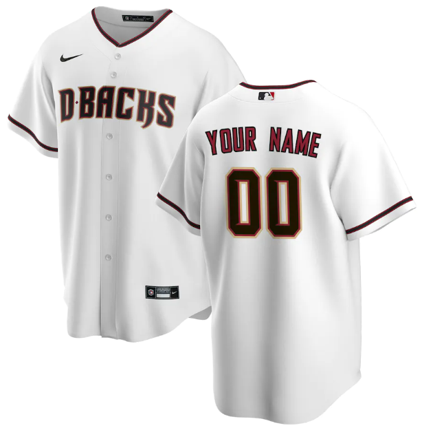 Camisa MLB Arizona Diamondbacks Branca Torcedor