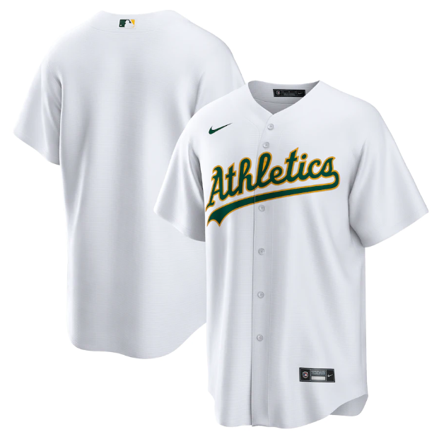 Camisa MLB Oakland Athletics Branca Torcedor