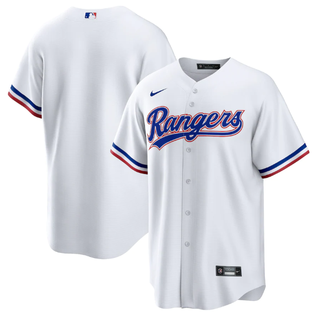 Camisa MLB Texas Rangers Branca Torcedor