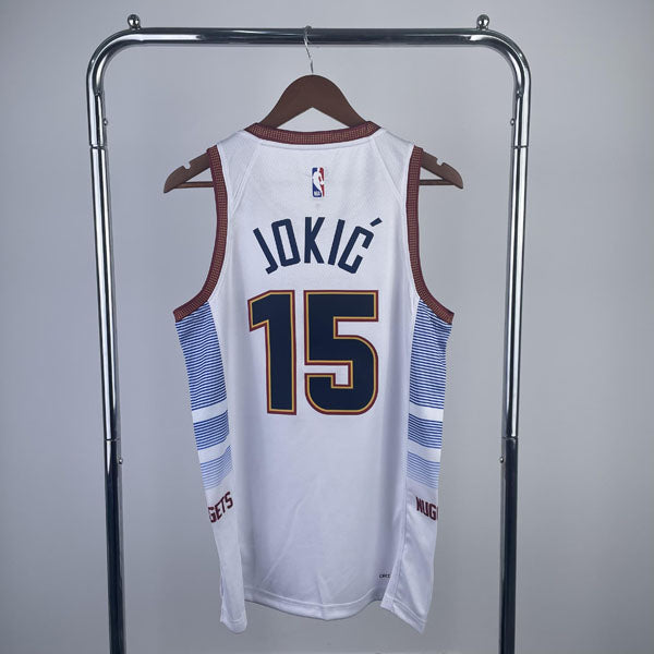 Regata  Denver Nuggets City Edition 22/23 Nikola Jokic Branca