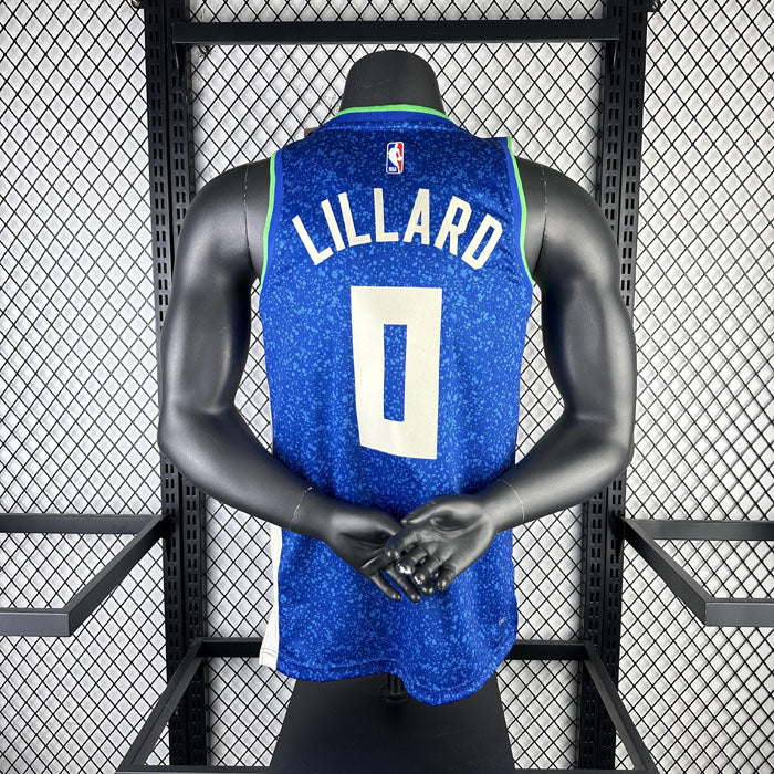 Regata  Milwaukee Bucks City Edition 23/24 Damian Lillard Azul