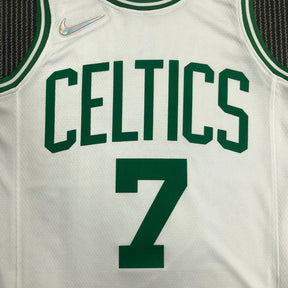 Regata  Boston Celtics Edição 75 anos 21/22 Jaylen Brown Branca