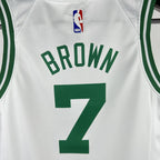 Regata Infantil  Boston Celtics Jaylen Brown Branca