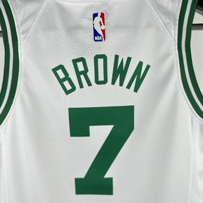 Regata Infantil  Boston Celtics Jaylen Brown Branca