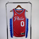 Regata  Philadelphia 76ers Statement Edition 23/24 Tyrese Maxey Vermelha