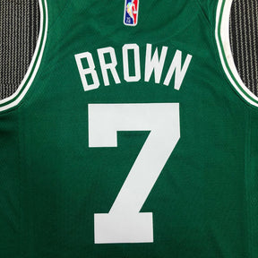 Regata  Boston Celtics Edição 75 anos 21/22 Jaylen Brown Verde