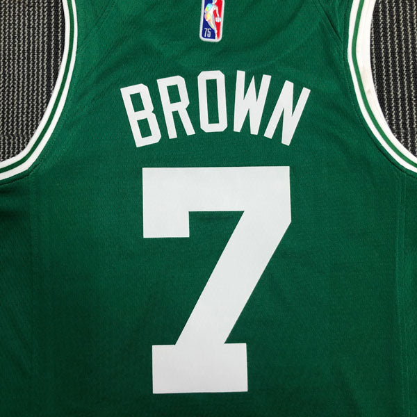 Regata  Boston Celtics Edição 75 anos 21/22 Jaylen Brown Verde