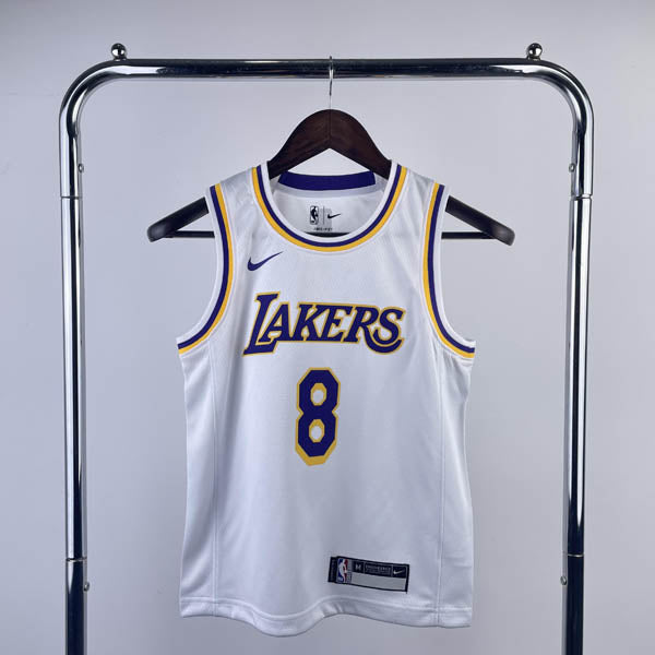 Regata Infantil  Los Angeles Lakers Kobe Bryant 8 Branca