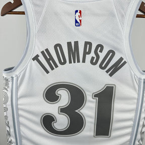 Regata  Dallas Mavericks City Edition 24/25 Klay Thompson Branca