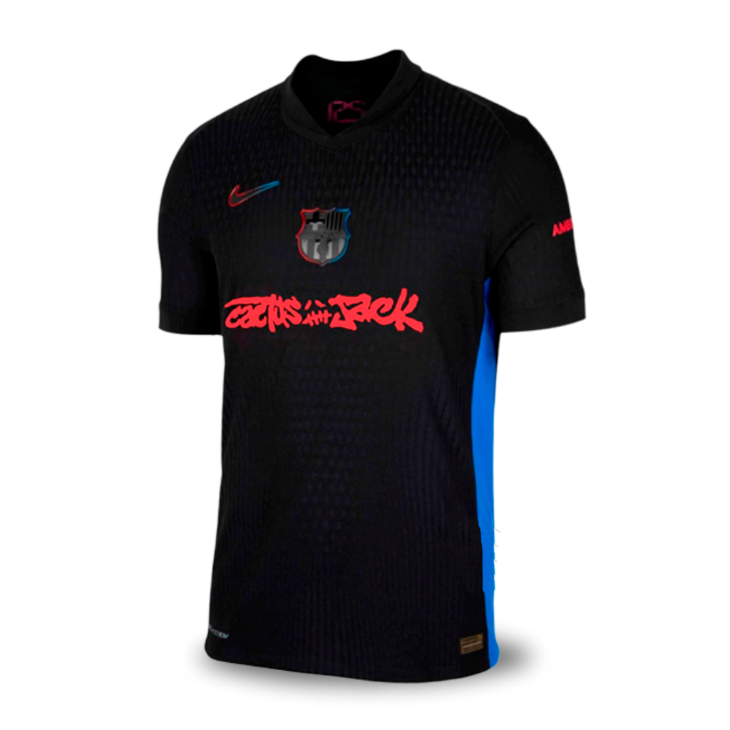 Camisa Barcelona Travis Scott Edição Especial Preta