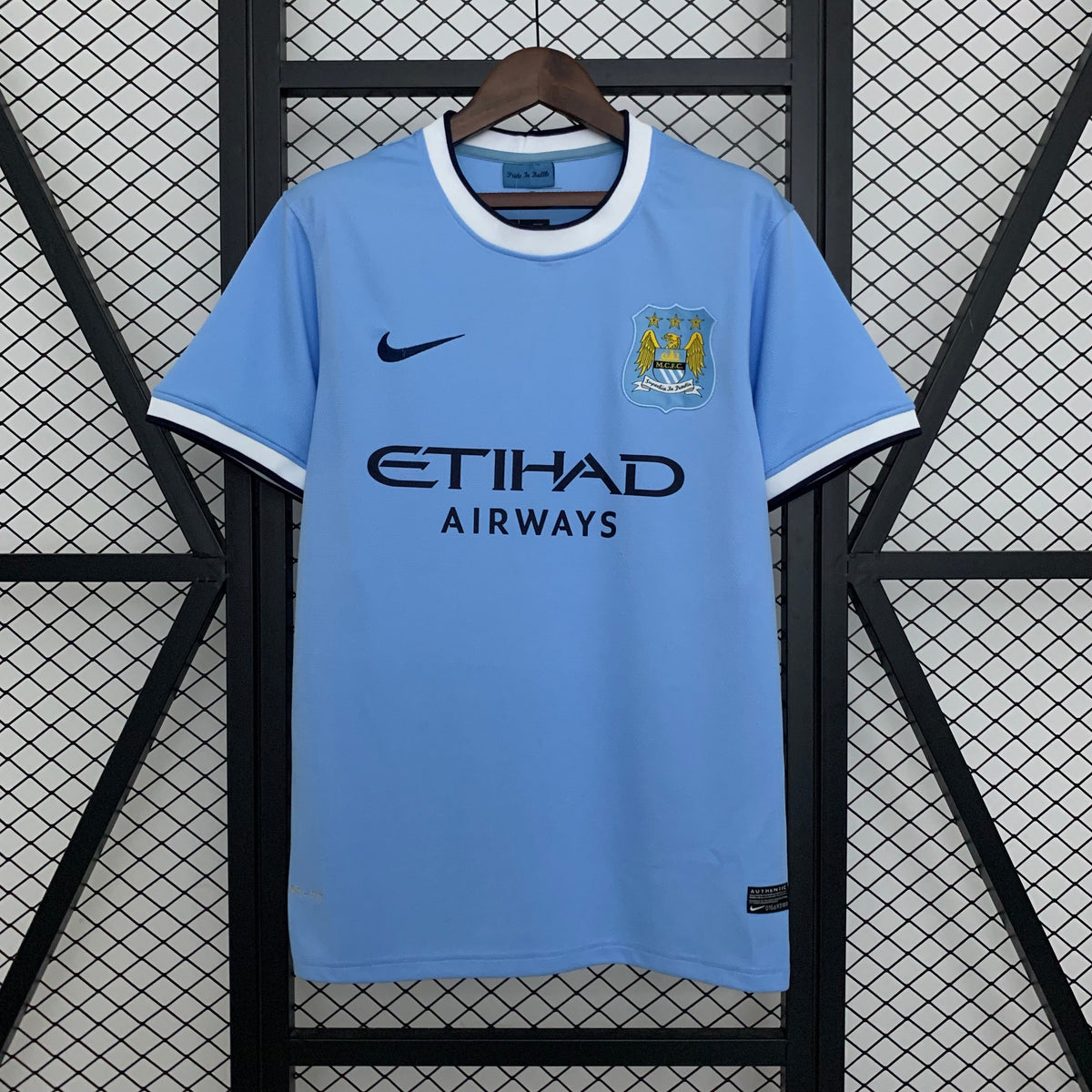 Camisa Manchester City 13/14 Retrô Azul