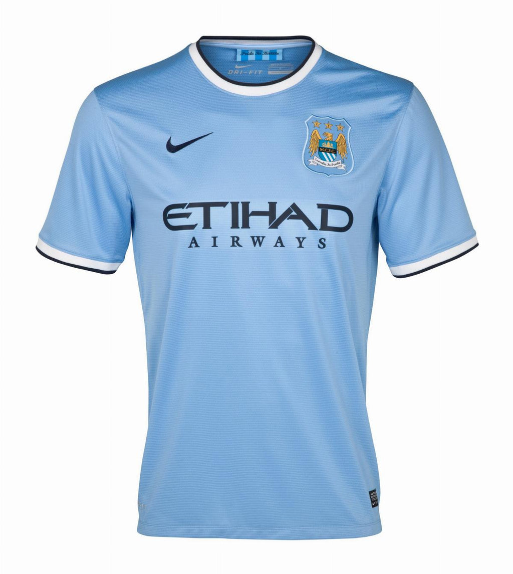 Camisa Manchester City 13/14 Retrô Azul