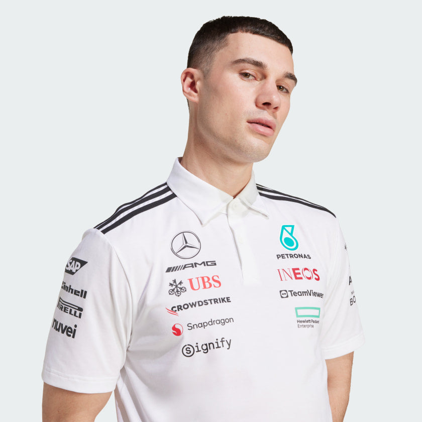 Camisa Polo Branca Mercedes - AMG Petronas Formula One Team