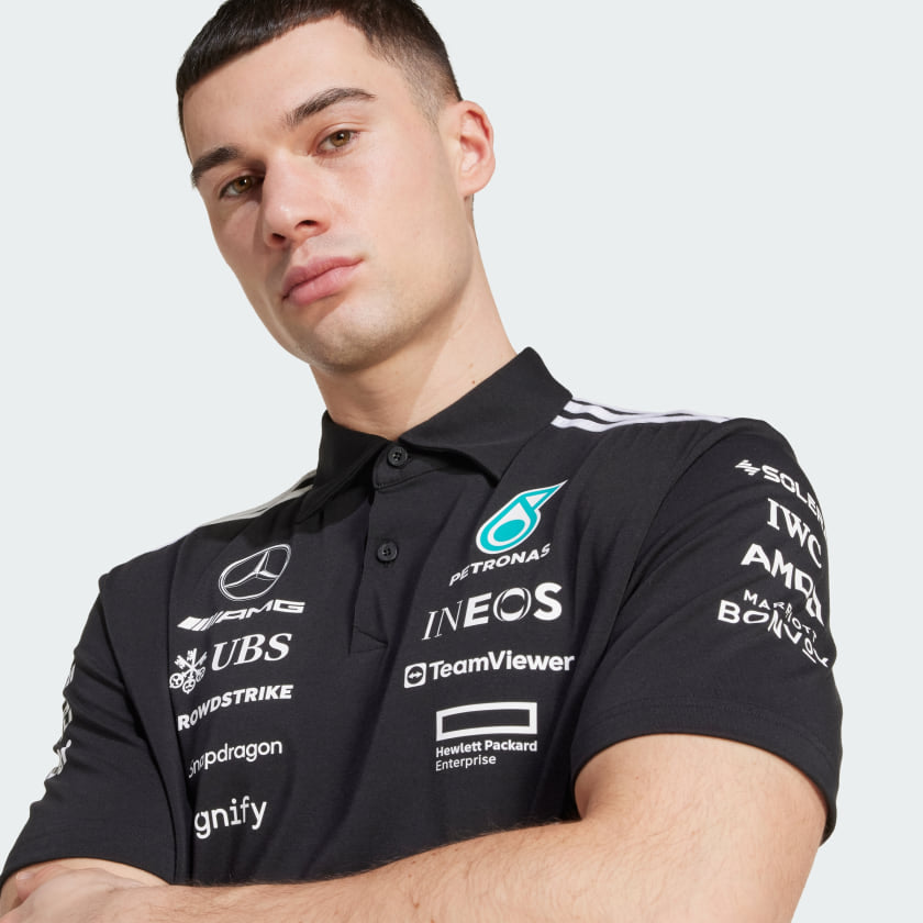 Camisa Polo Preta Mercedes - AMG Petronas Formula One Team