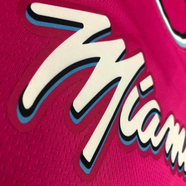 Regata  Miami Heat Vice Edition Dwayne Wade Rosa