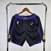 Short  Los Angeles Lakers City Edition 23/24 Preto e Roxo