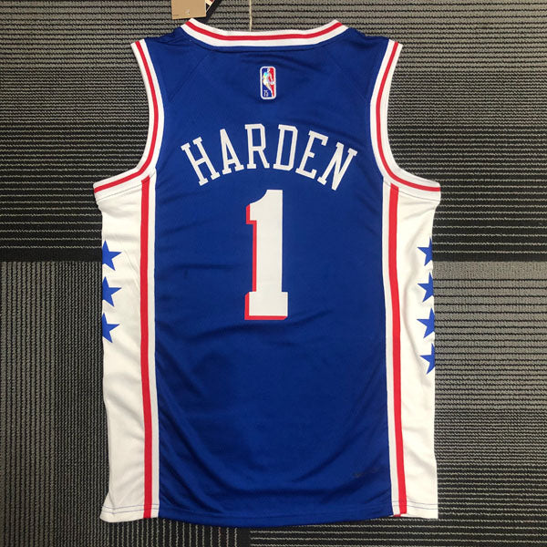 Regata  Philadelphia 76ers Edição 75 anos 21/22 James Harden Azul