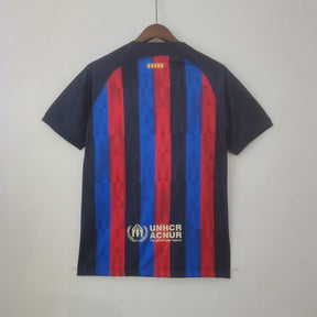 Camisa Barcelona Edição Especial Drake Vermelha e Azul