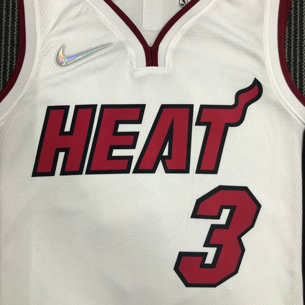 Regata  Miami Heat Association Edição 75 anos Dwayne Wade Branca