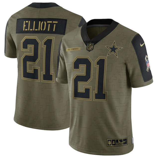 Camisa  Dallas Cowboys Vapor Limited Salute To Service 2021