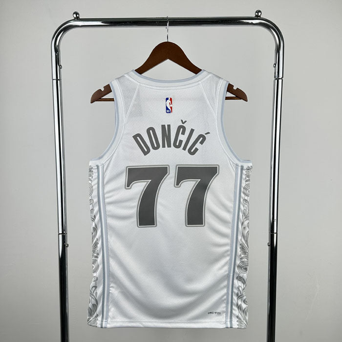 Regata  Dallas Mavericks City Edition 24/25 Luka Doncic Branca