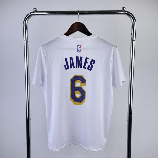 Camiseta  Los Angeles Lakers LeBron James DRI-FIT Branca