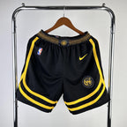 Short  Golden State Warriors City Edition 23/24 Preto e Amarelo