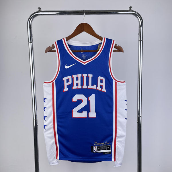 Regata  Philadelphia 76ers Icon Edition 24/25 Joel Embiid Azul
