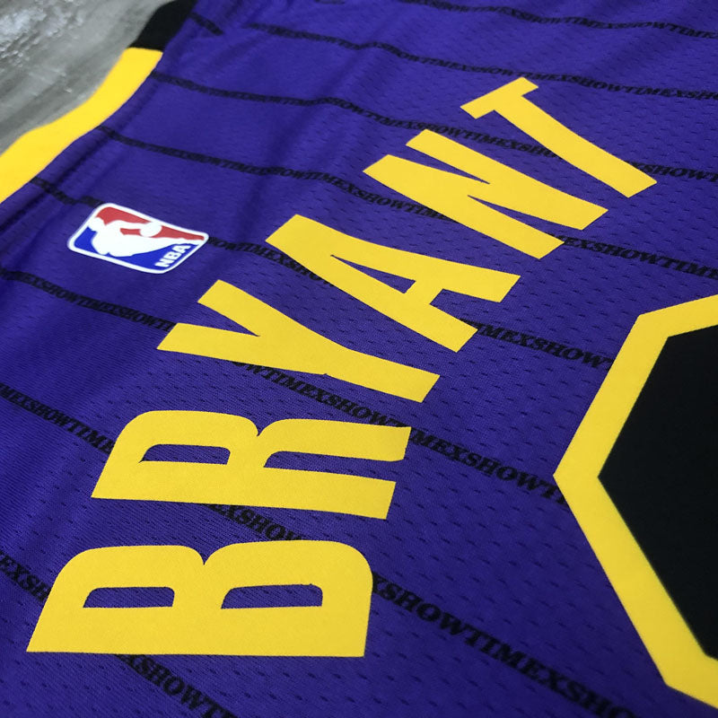 Regata  Los Angeles Lakers City Edition 18/19 Kobe Bryant 8 Roxa