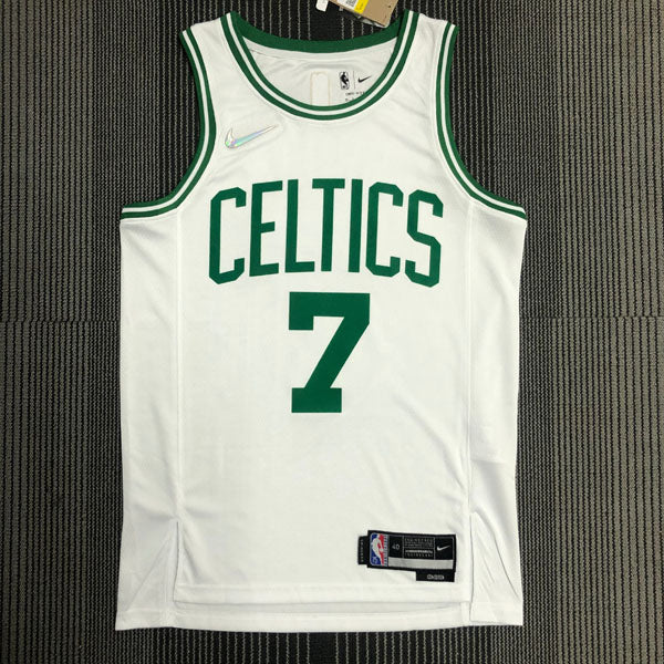 Regata  Boston Celtics Edição 75 anos 21/22 Jaylen Brown Branca