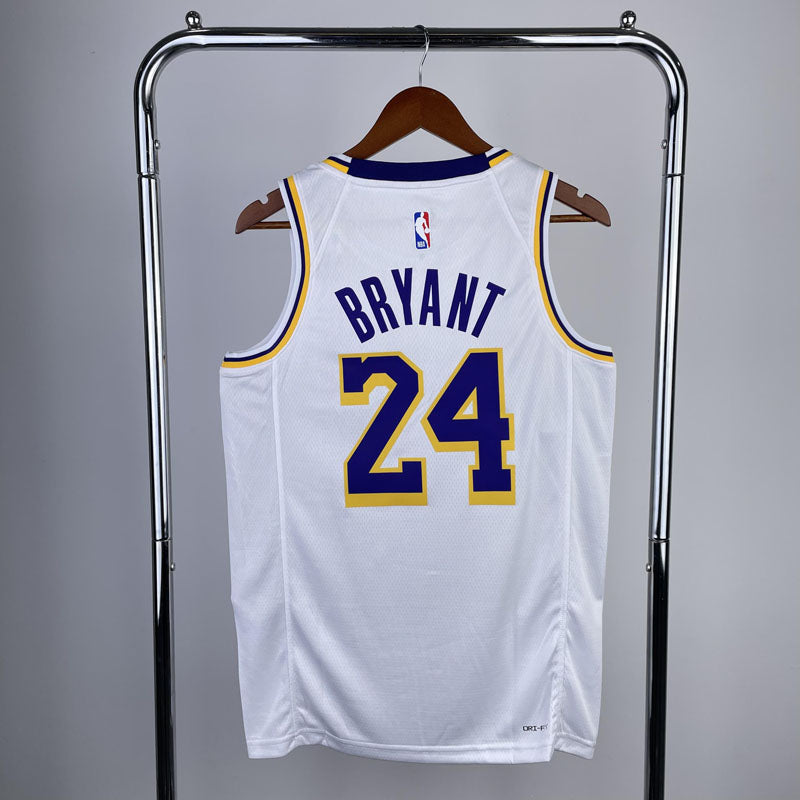 Regata  Los Angeles Lakers Association Edition Kobe Bryant 24 Branca