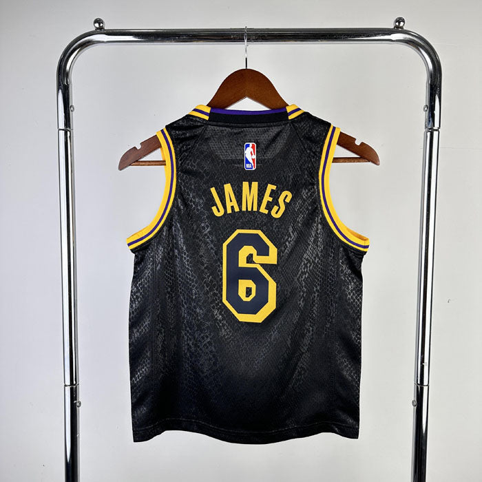 Regata Infantil  Los Angeles Lakers LeBron James 6 Preta