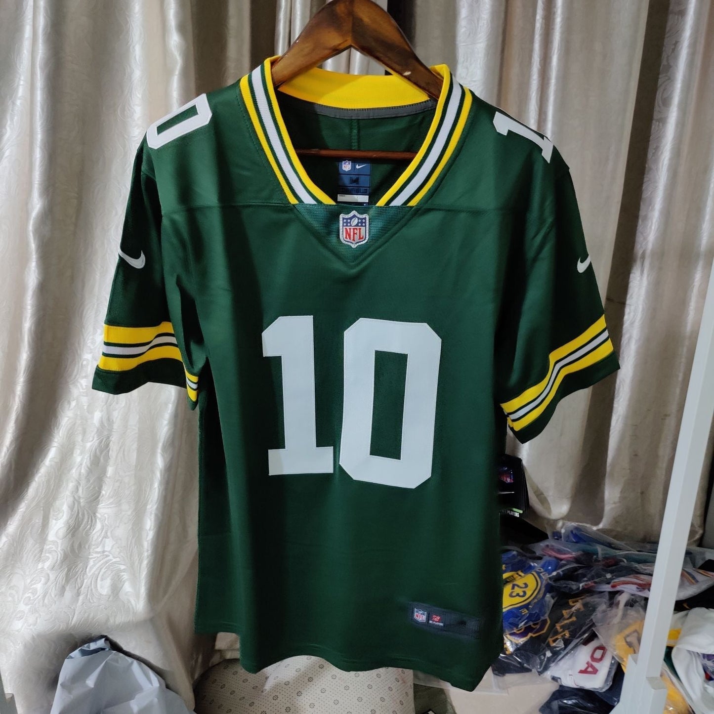 Camisa Green Bay Packers Jordan Love Vapor Limited Verde
