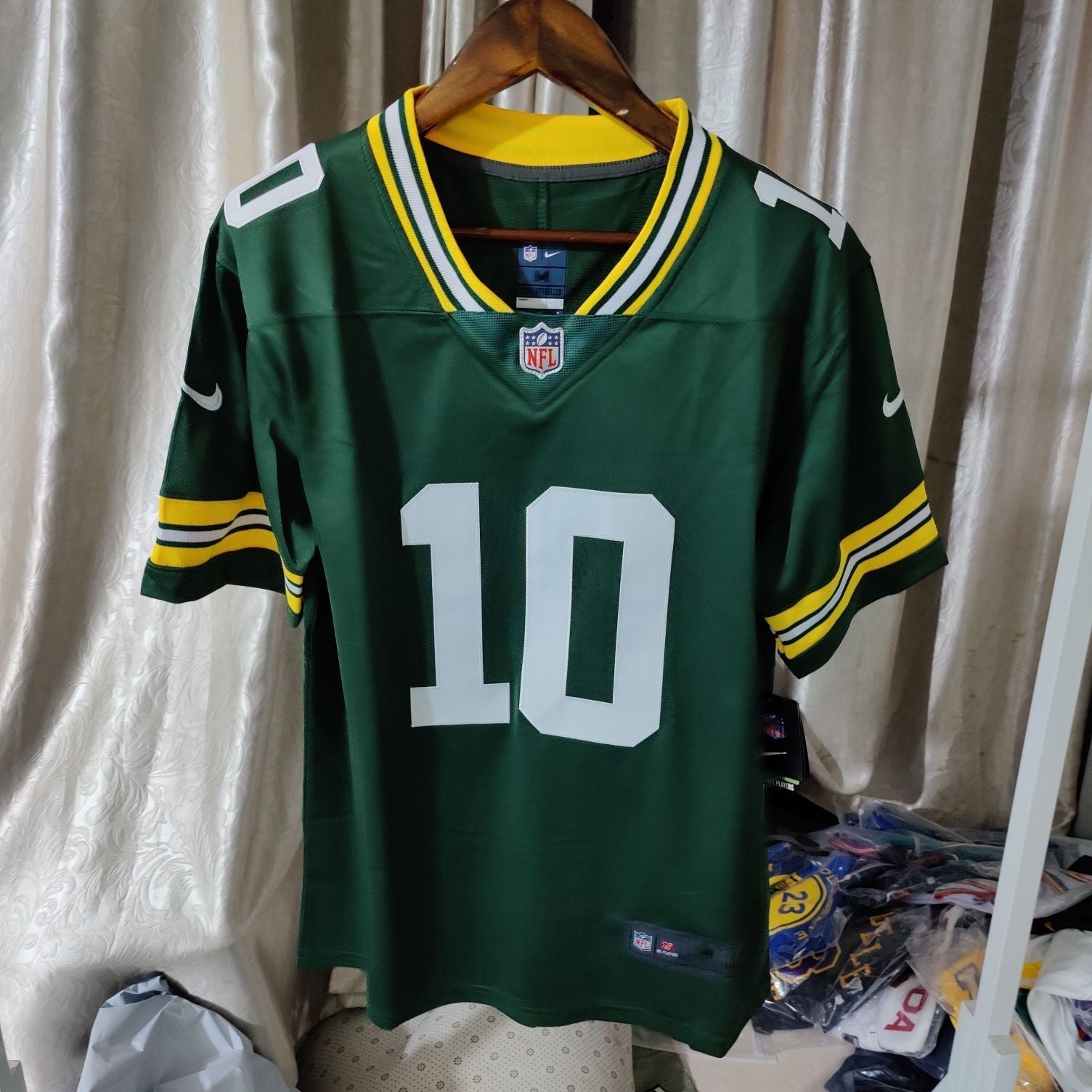 Camisa Green Bay Packers Jordan Love Vapor Limited Verde