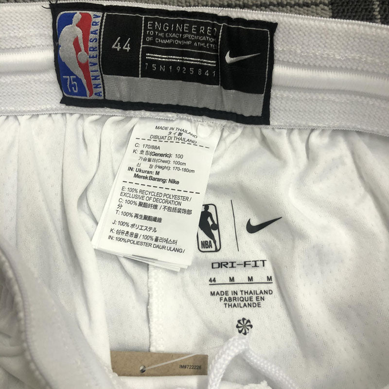 Short  Brooklyn Nets Association Edição 75 anos 21/22 Branco