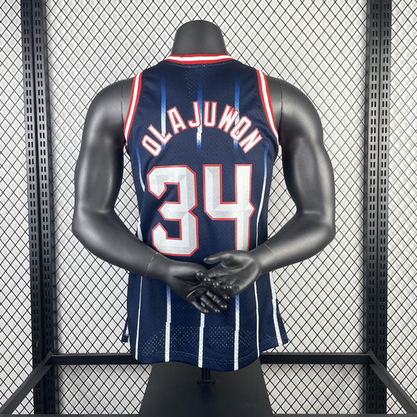 Regata Houston Rockets Retrô Mitchell & Ness 1996/1997 Hakeem Olajuwon