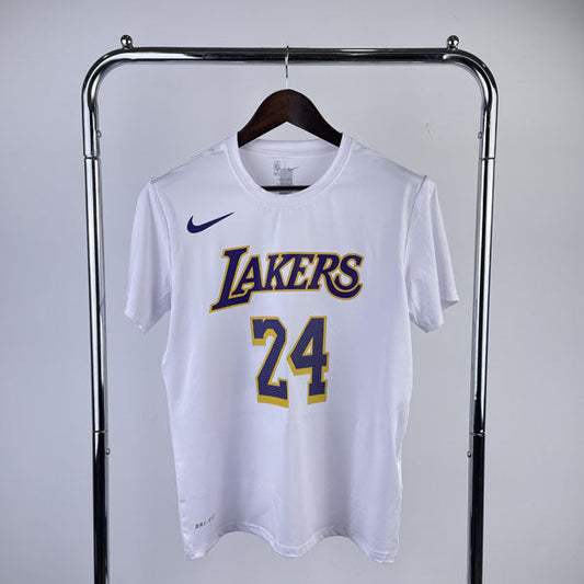 Camiseta  Los Angeles Lakers Kobe Bryant 24 DRI-FIT Branca