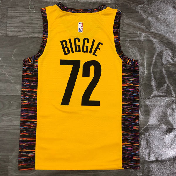 Regata  Brooklyn Nets Bed Stuy Edition Notorius B.I.G Amarela