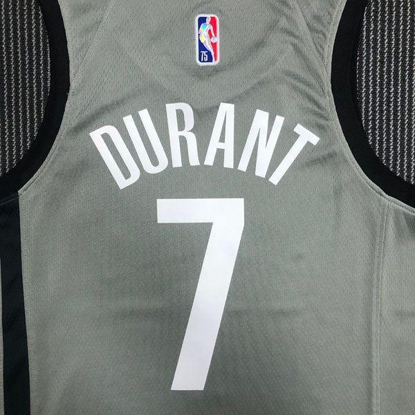 Regata  Brooklyn Nets Edição 75 anos 21/22 Kevin Durant Cinza