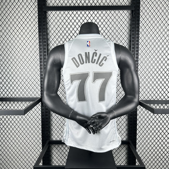 Regata  Dallas Mavericks City Edition 24/25 Luka Doncic Branca