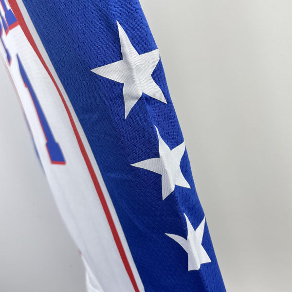 Regata  Philadelphia 76ers Association Edition 23/24 Tyrese Maxey Branca