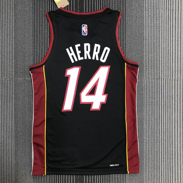 Regata  Miami Heat Icon Edição 75 anos Tyler Herro Preta