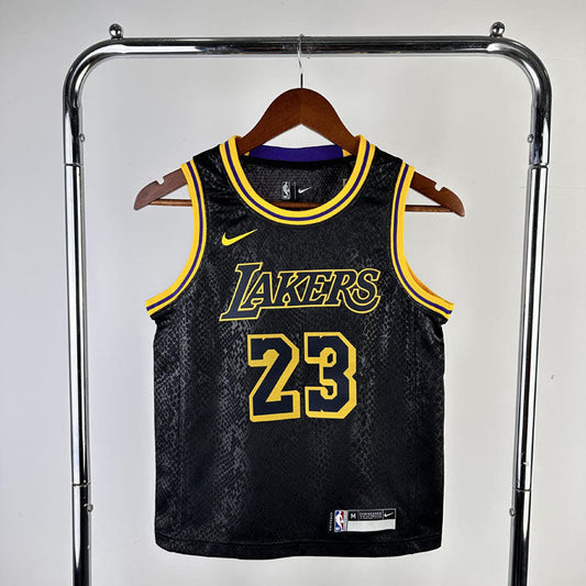 Regata Infantil  Los Angeles Lakers LeBron James 23 Preta
