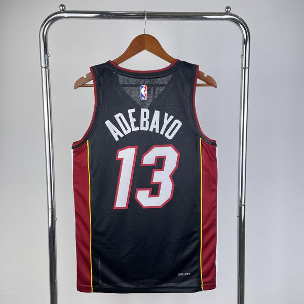 Regata  Miami Heat Icon Edition 24/25 Bam Adebayo Preta