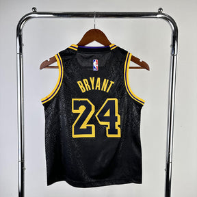 Regata Infantil  Los Angeles Lakers Kobe Bryant 24 Preta