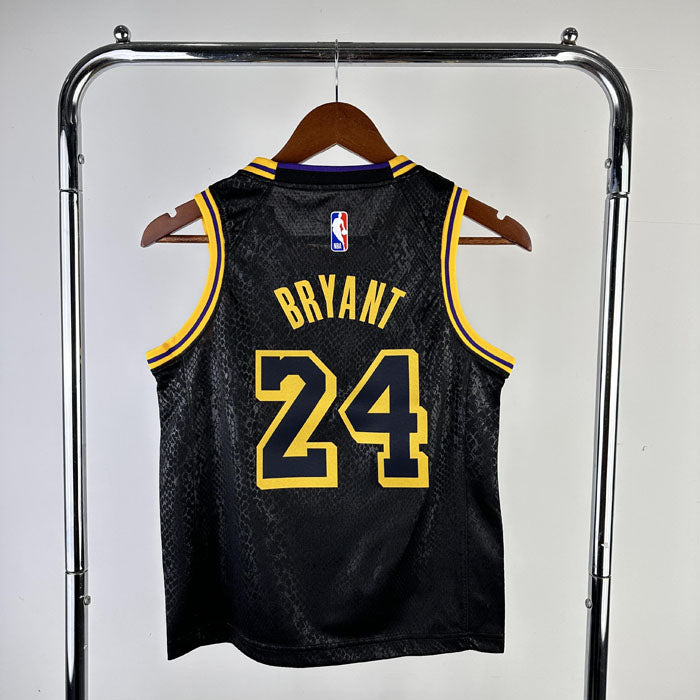 Regata Infantil  Los Angeles Lakers Kobe Bryant 24 Preta