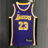 Regata  Los Angeles Lakers Edição Diamante 75 anos 21/22 Lebron James 23 Roxa