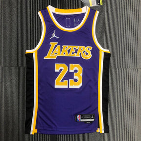 Regata  Los Angeles Lakers Edição Diamante 75 anos 21/22 Lebron James 23 Roxa