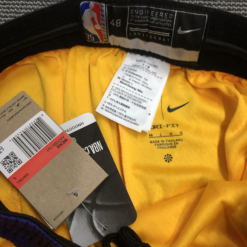 Short  Los Angeles Lakers Icon Edição 75 anos 21/22 Amarelo