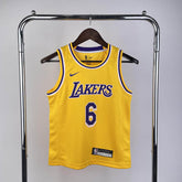 Regata Infantil  Los Angeles Lakers LeBron James 6 Amarela